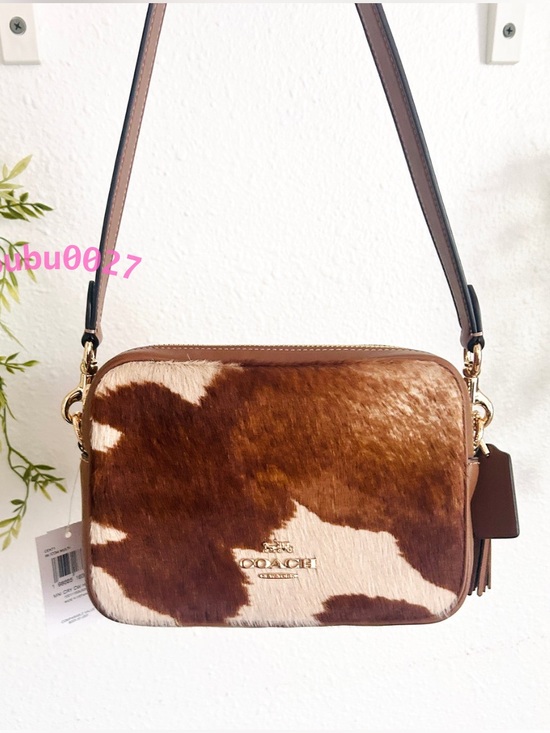 Coach Handbags - NWT🐮Coach Mini Carey Crossbody Bag
In Haircalf With Cow Print CEK71 Shoulder Bag